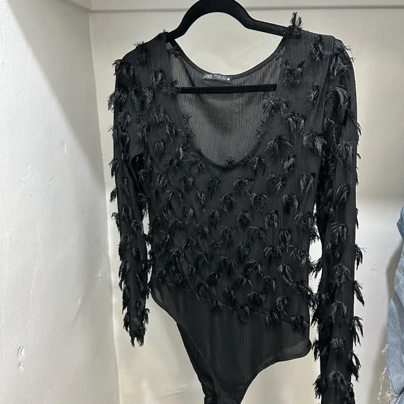 Zara feather body suit! - Picture 1 of 3